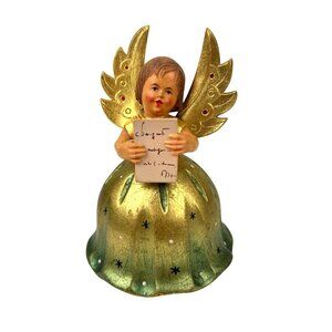 Reuge Swiss Musical Rotating Angel Hand Painted Vintage Silent Night Christmas